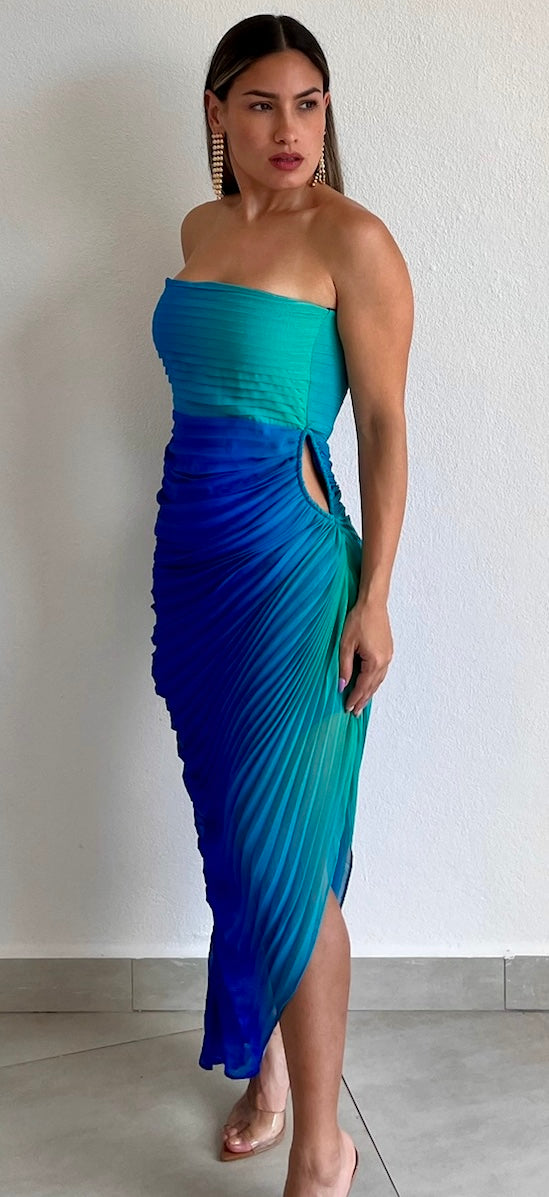 Resort & Style Ombré Midi Dress – Zil boutique