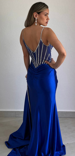 Keep It Interesting Royal Blue Formal Gown