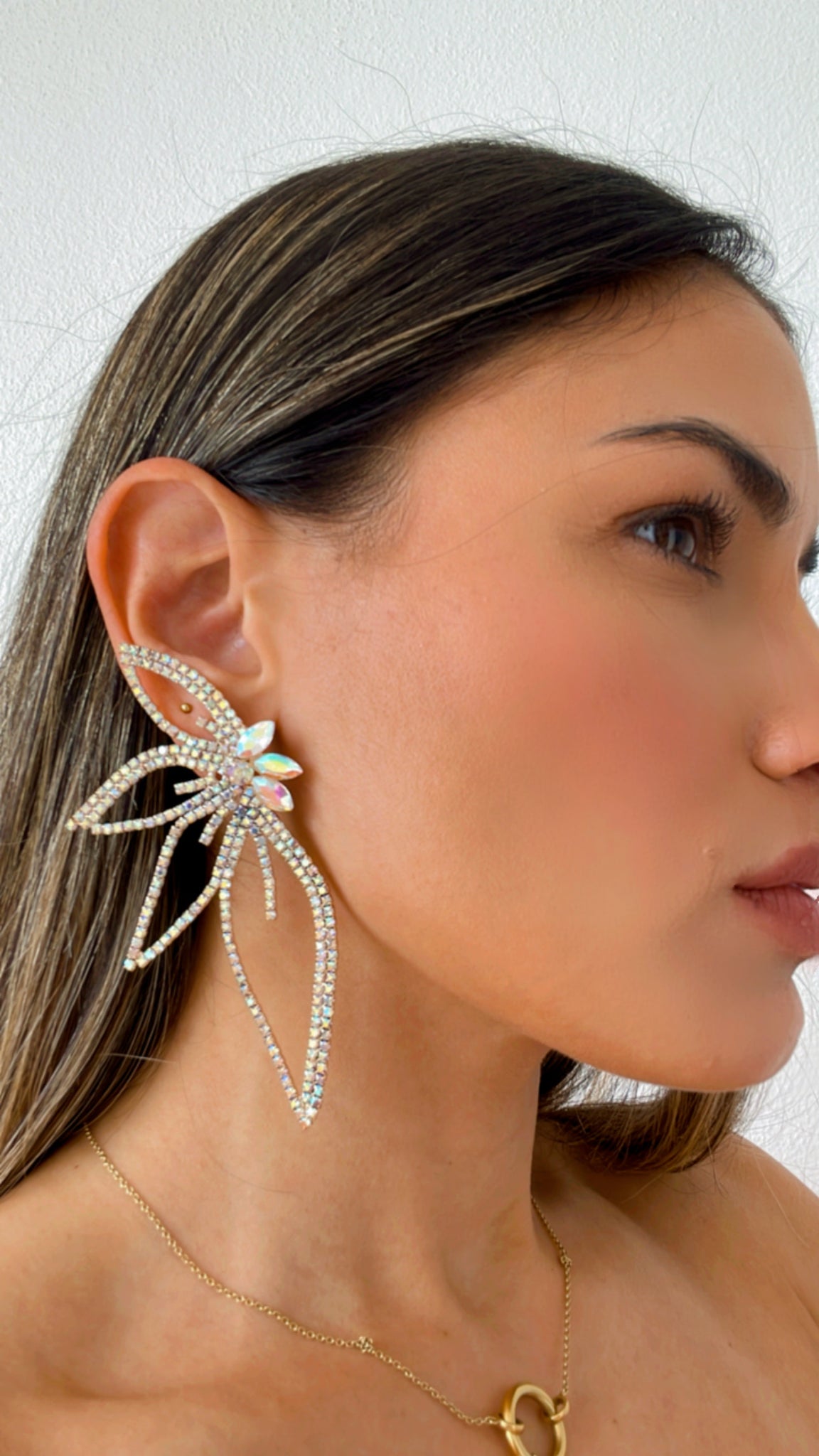 Super Stunning Rhinestones Statement Earrings