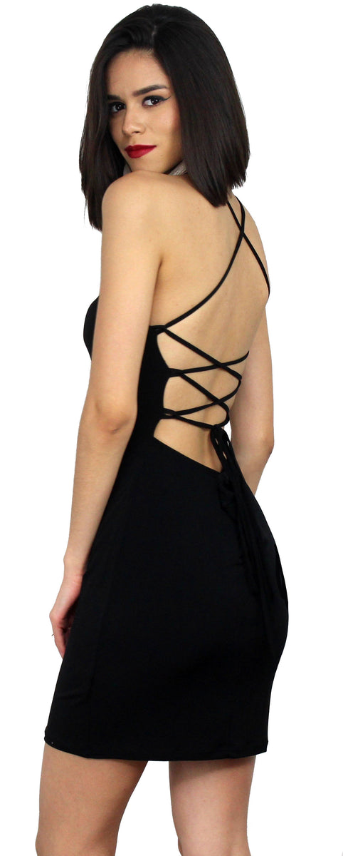 Force of Fashion Black Backless Dress Zil boutique Force of Fashion Black Backless Dress Zil boutique