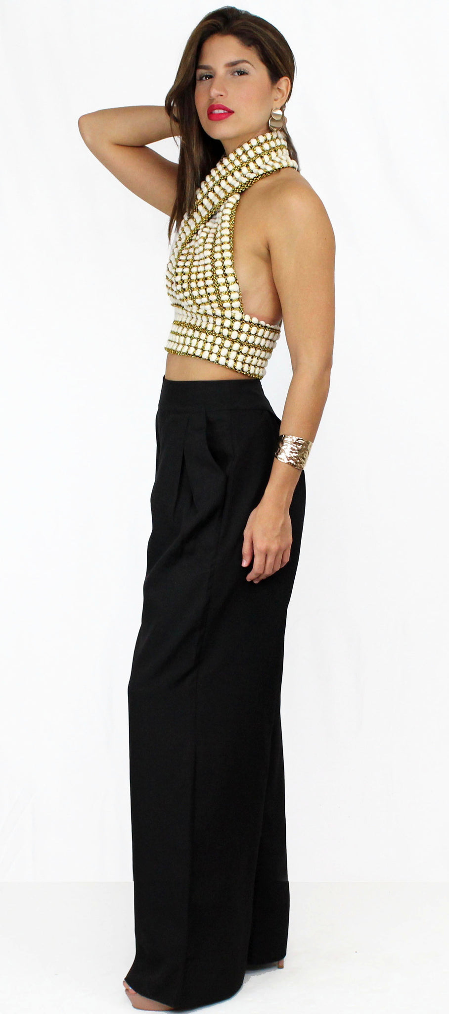Luxe of My Life Palazzo Pants Two-Piece Set