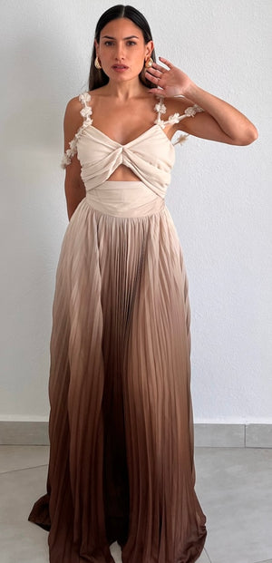 Truly a Beauty Brown Ombré Maxi Dress