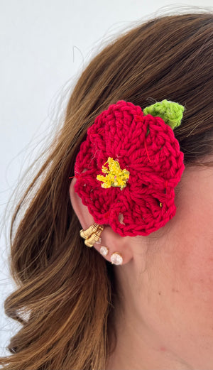 Crochet Amapola Headpiece Clip