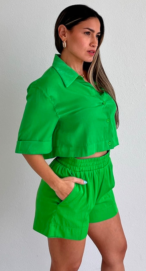 Sunny & Comfy Green Two-Piece Set