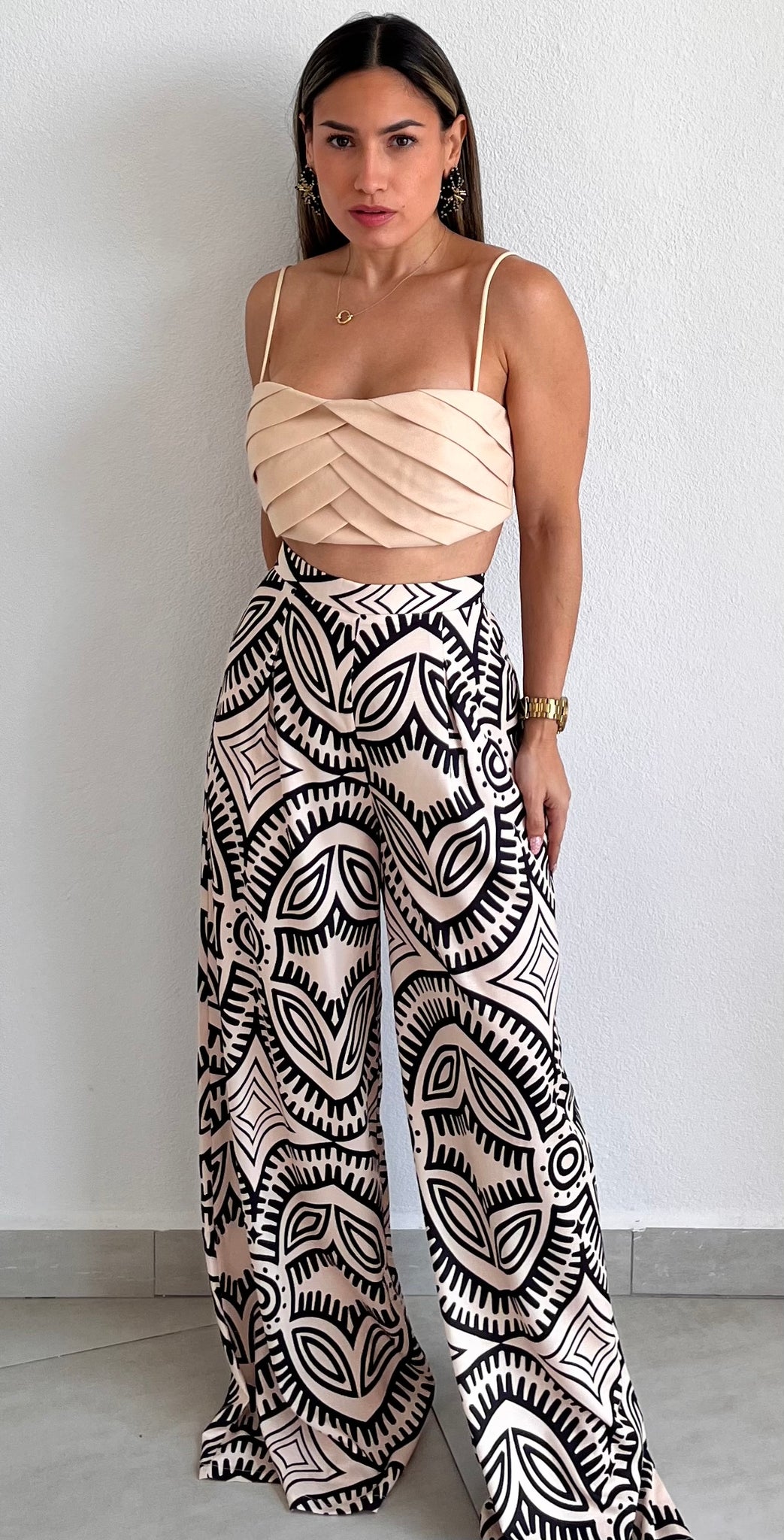 Something Wild Print Palazzo Two-Piece Set