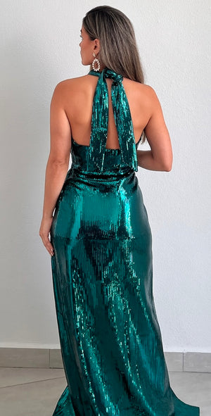 Prominet Sparkle Green Sequins Formal Dress