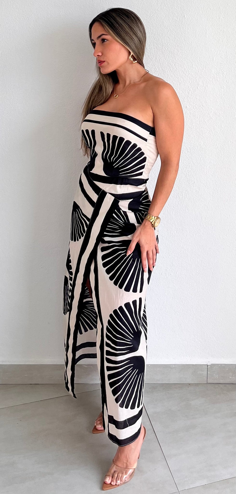 Summer Aztecan Vibes Print Midi Dress