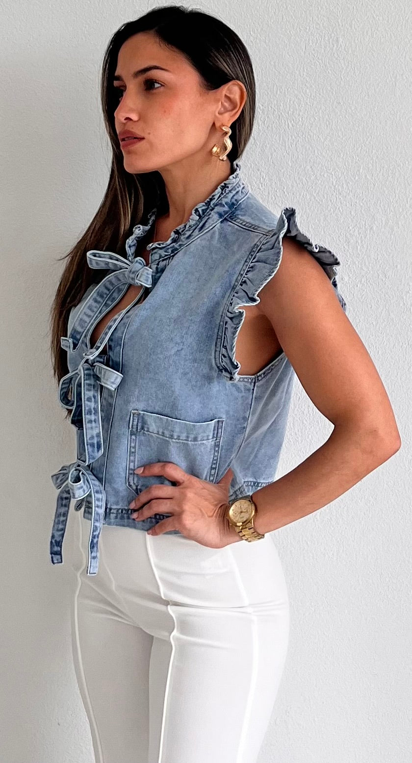 Cute Attitude Denim Top