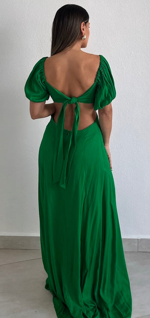 Tickets to Paradise Green Maxi Dress