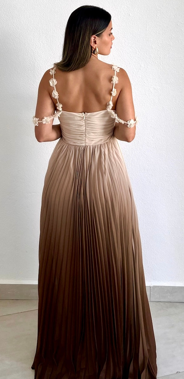 Truly a Beauty Brown Ombré Maxi Dress