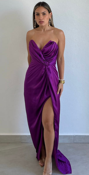 The Way to Love Orchid Satin Formal Dress Zil boutique The Way to Love Orchid Satin Formal Dress Zil boutique