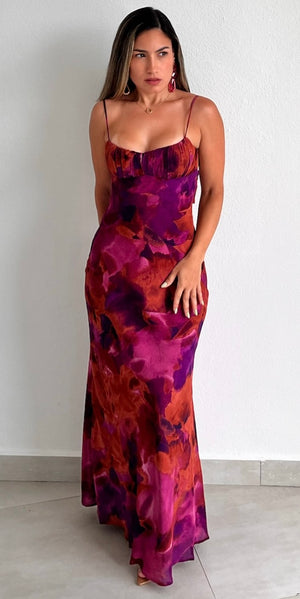 Sincerely Gorgeous Print Midi Dress