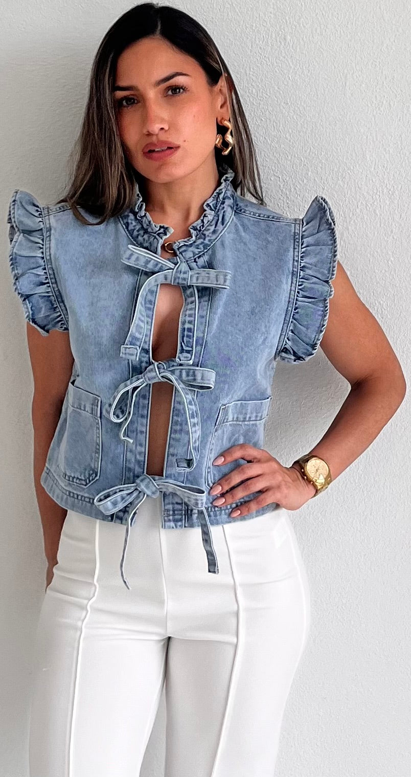 Cute Attitude Denim Top