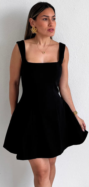 Best Date Ever Black Skater Dress