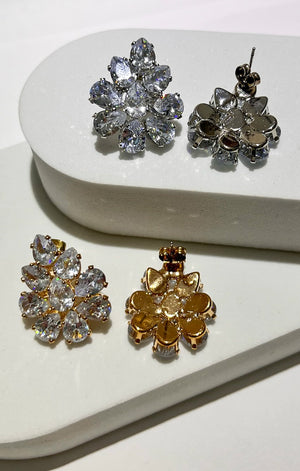 Petit Moment Rhinestones Statement Earrings