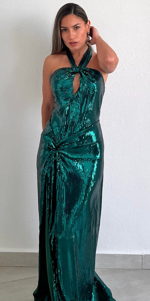 Prominet Sparkle Green Sequins Formal Dress