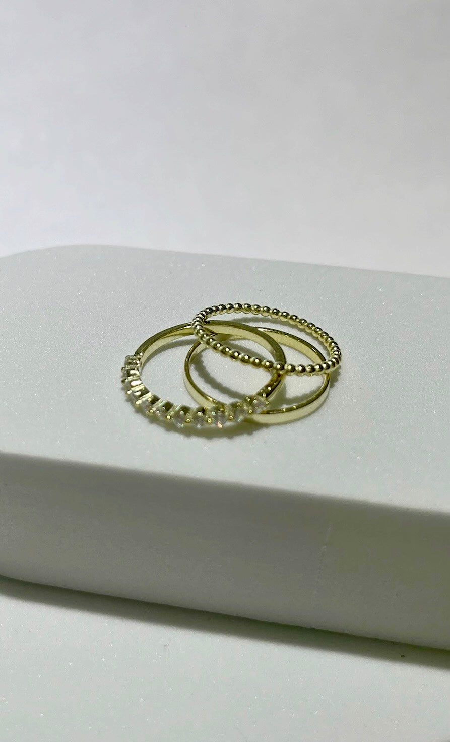 Infinitely Stylish Gold Ring Set