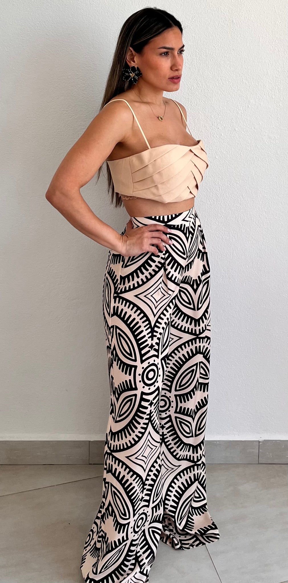 Something Wild Print Palazzo Two-Piece Set