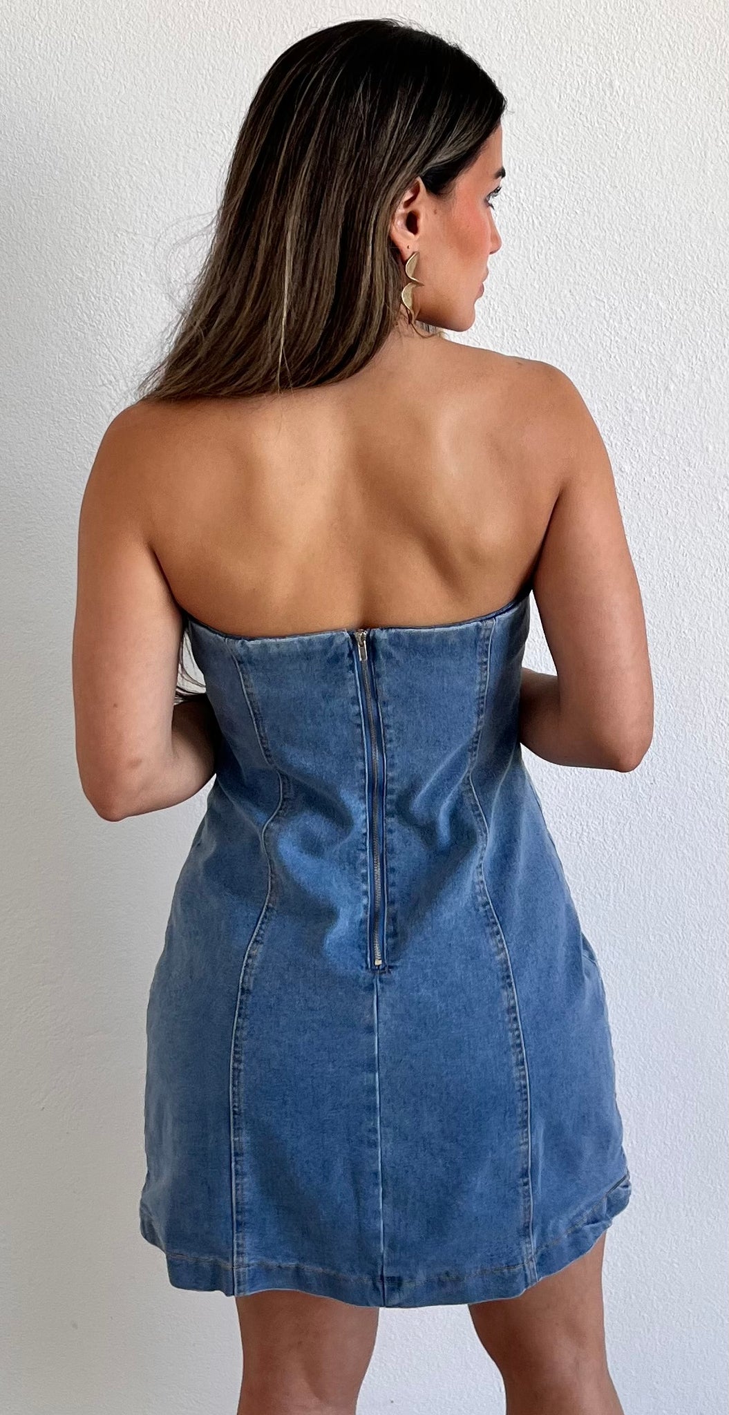 Unique Darling Denim Mini Dress