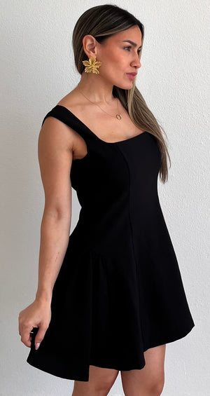 Best Date Ever Black Skater Dress