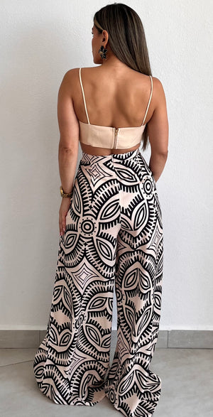 Something Wild Print Palazzo Two-Piece Set