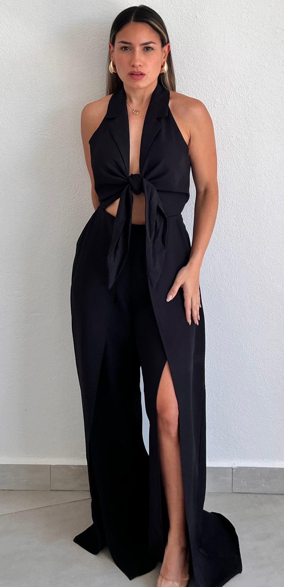 Thinking Out Loud Halter Jumpsuit