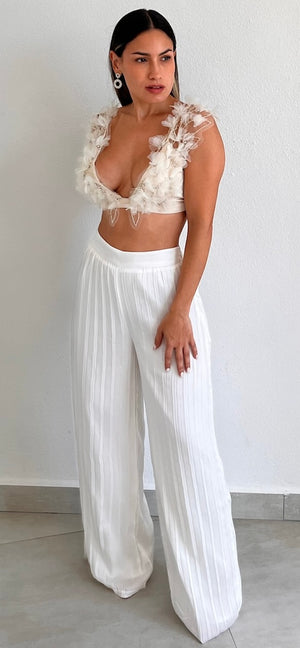 Divinelly Style Chiffon Two-Piece Set