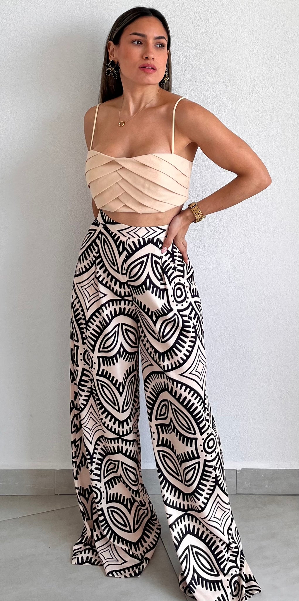 Something Wild Print Palazzo Two-Piece Set