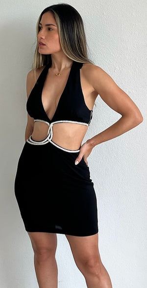 Sensational Confidence Black Halter Bodycon Dress Zil boutique Sensational Confidence Black Halter Bodycon Dress Zil boutique
