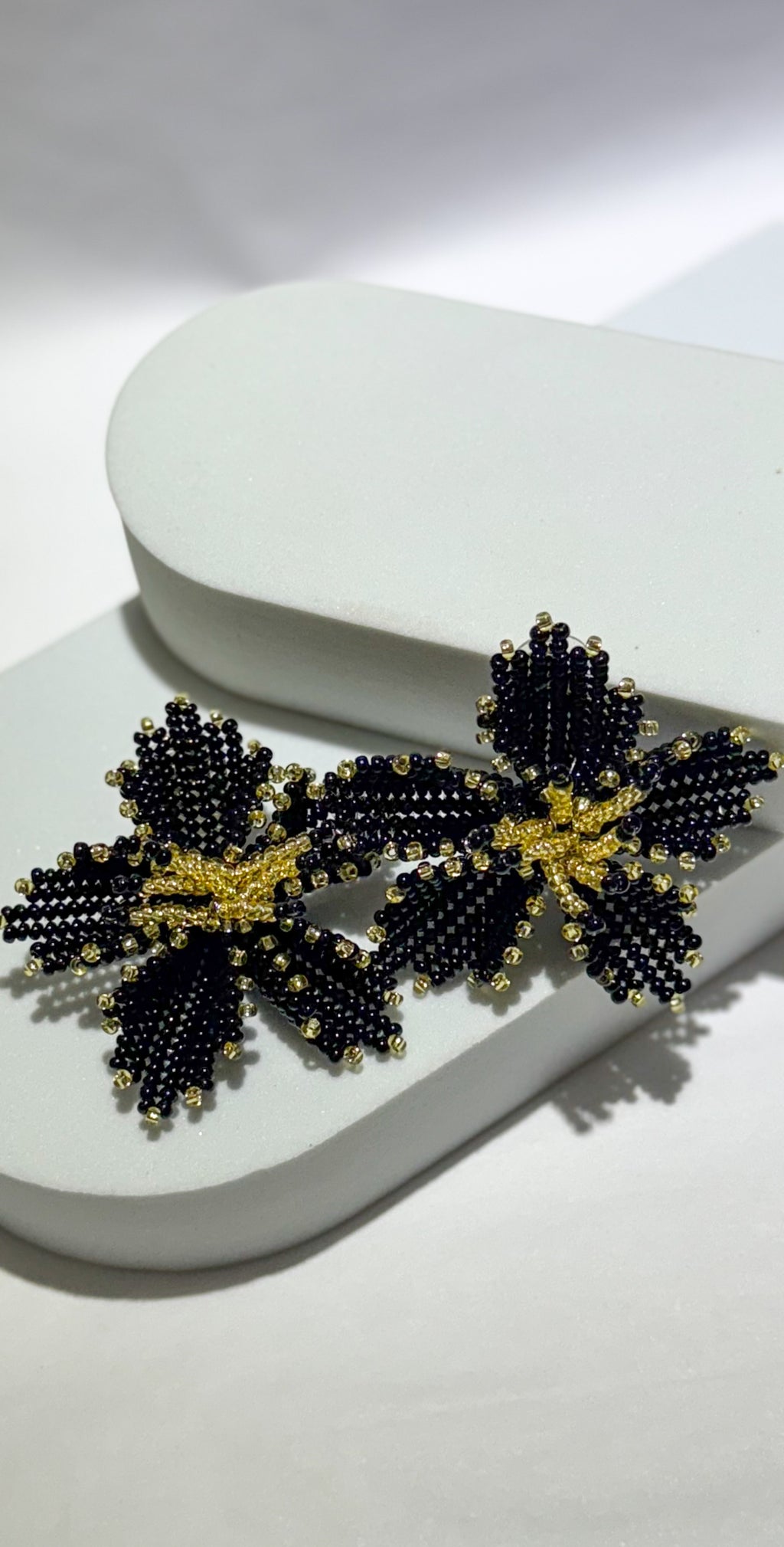 Amapola Black Statement Earrings