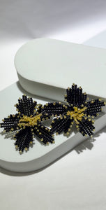 Amapola Black Statement Earrings