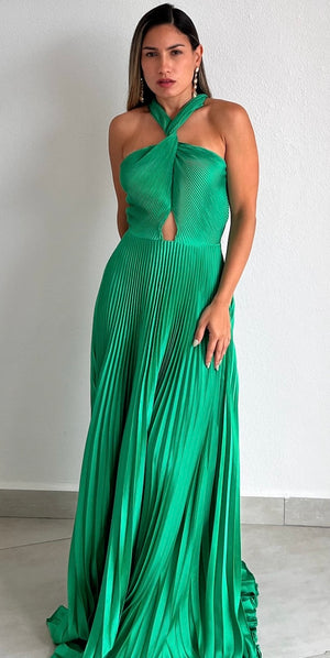 Keep You Enchanted Green Pleated Long Dress Zil boutique Keep You Enchanted Green Pleated Long Dress Zil boutique