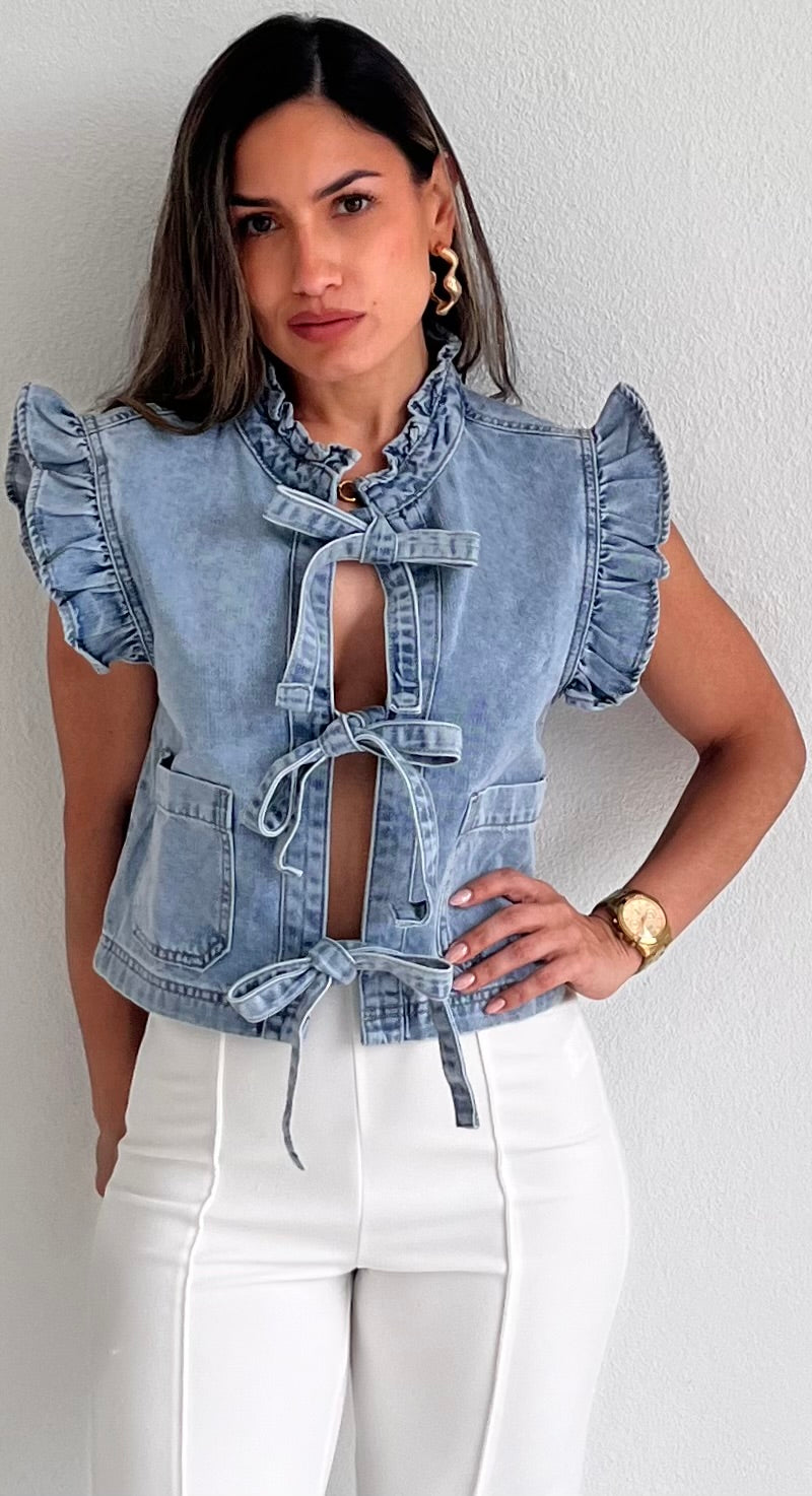 Cute Attitude Denim Top
