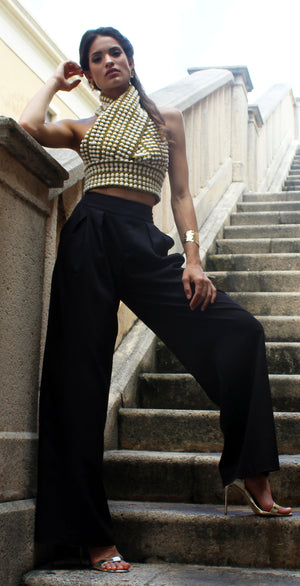 Luxe of My Life Palazzo Pants Two-Piece Set