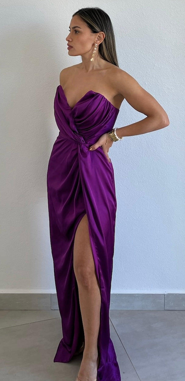 The Way to Love Orchid Satin Formal Dress