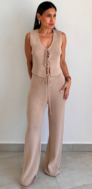 Dressed to Chill Mocha Two-Piece Set