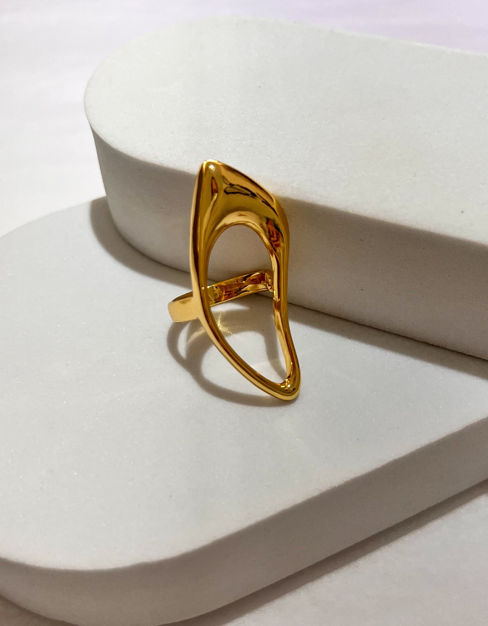 Stylish Gold Metal Ring