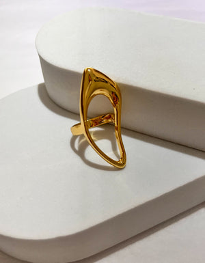 Stylish Gold Metal Ring