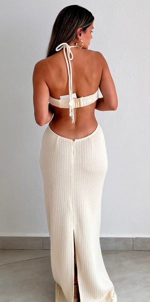 Shells & Style Beige Maxi Dress