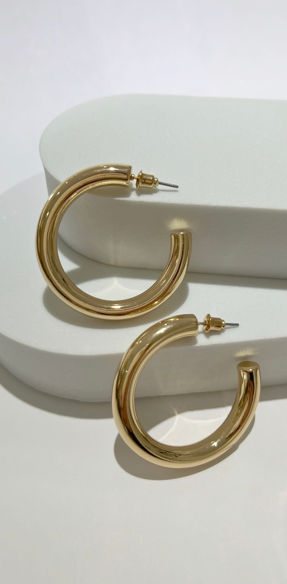 Go With Everything Gold Hoop Earrings