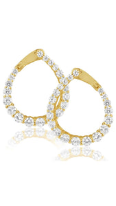 Naomi CZ Gold Rhinestones Earrings