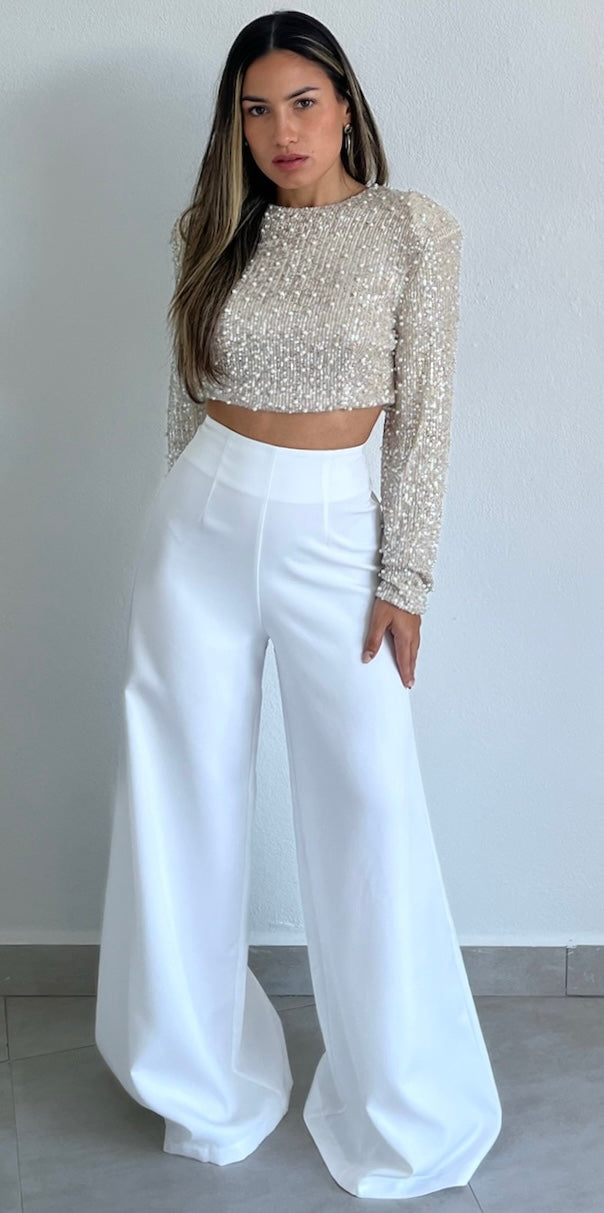 Chic and Sophisticated High Waist Palazzo Pants