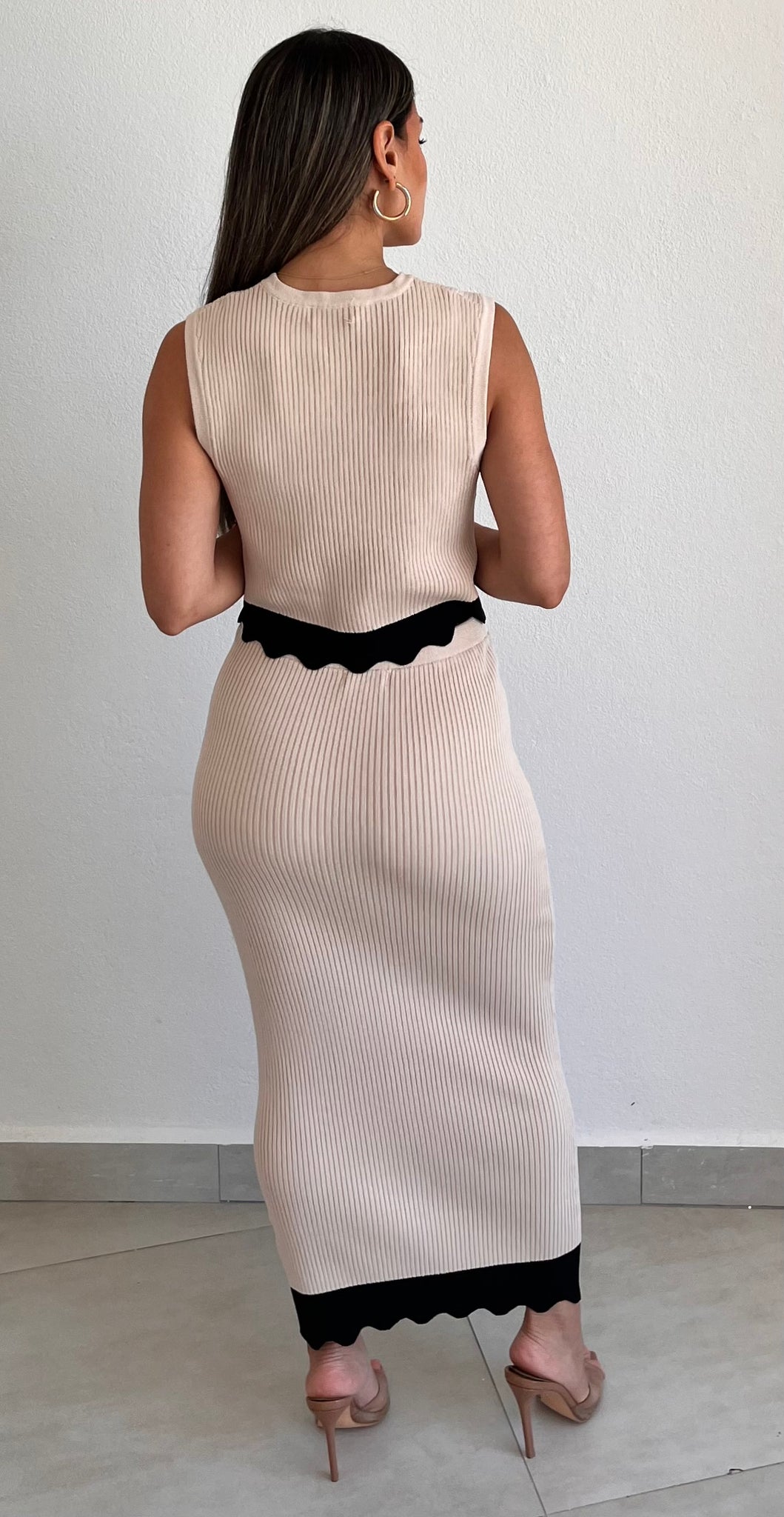 Marvelous Match Taupe Knit Two-Piece Set