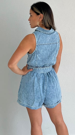 Complete Crush Denim Romper