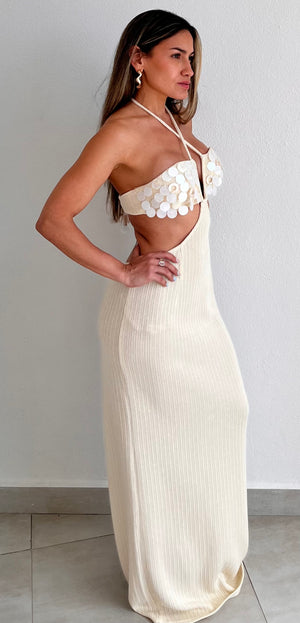 Shells & Style Beige Maxi Dress