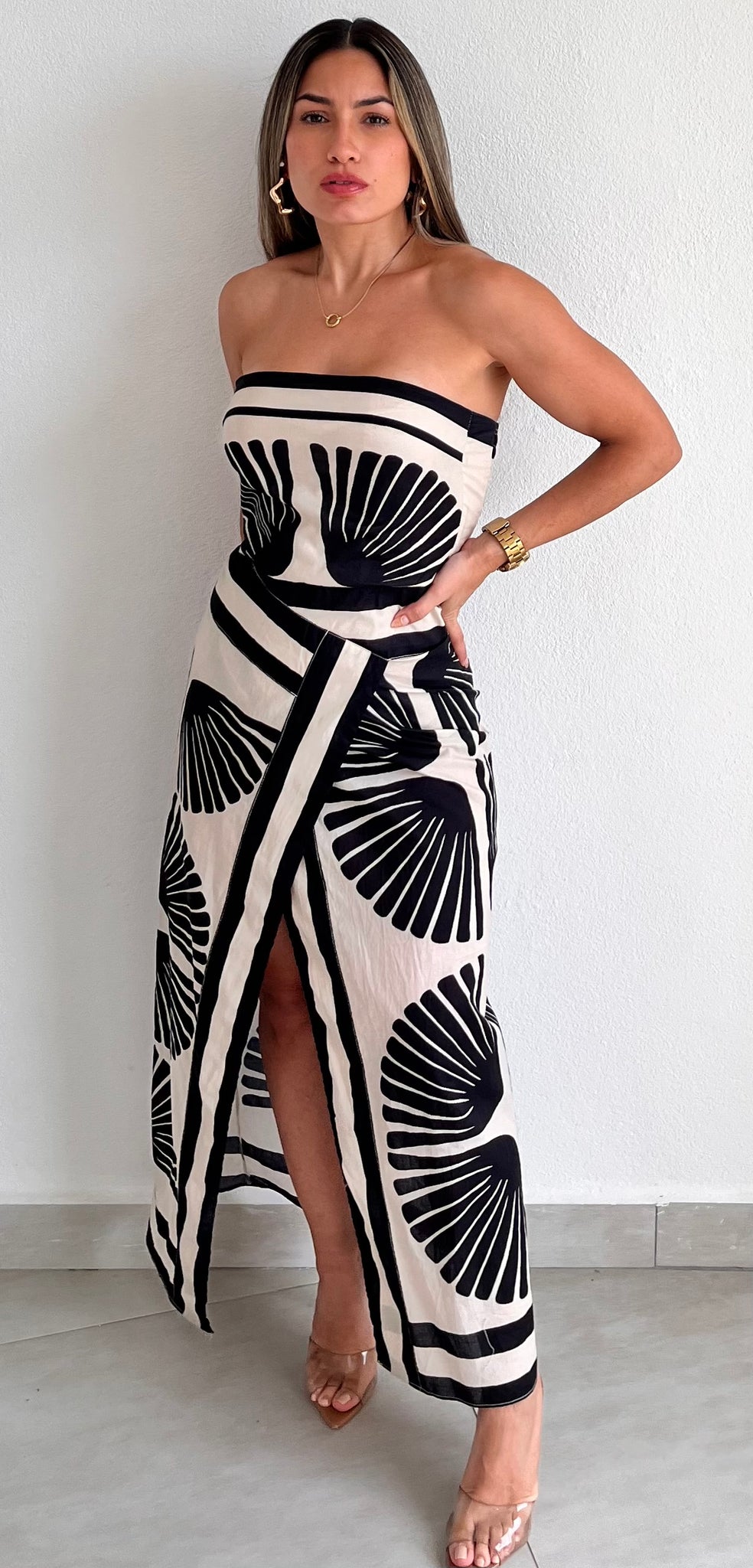 Summer Aztecan Vibes Print Midi Dress