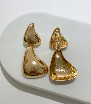 Bold Moment Gold Drop Earrings