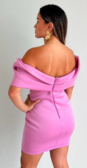 Incredible Love Lavender Off-Shoulder Dress