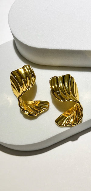 Memorably Glam Gold Statement Earrings