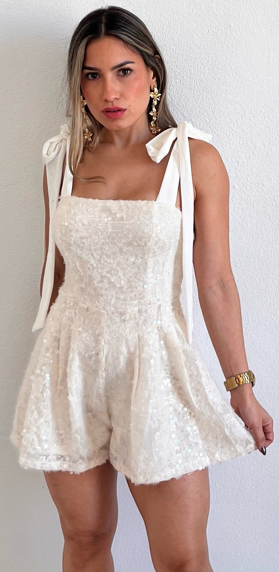 Mesmerizing Style Sequins Romper